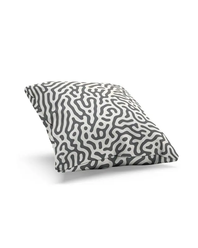 Alley-2 Pattern Double-Sided Printed Suede Cushion Cover - 2