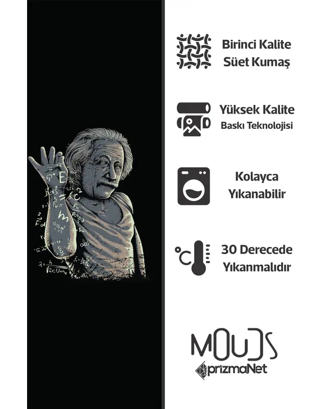 Süet Dokulu Kumaş Einstein Desenli Mutfak Önlüğü, Aşçı Önlüğü, Garson Önlüğü, Restoran Önlük - 3