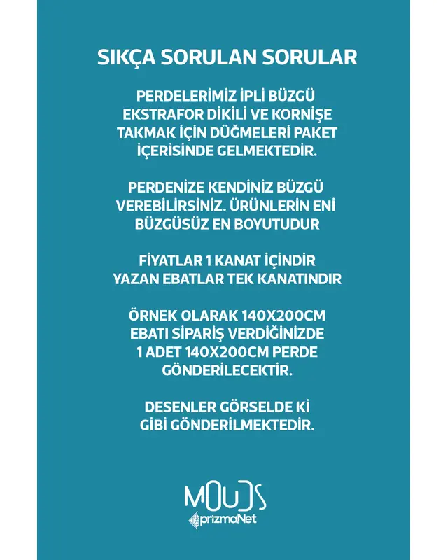 Turkuaz Beşgen Desenli Süet Oturma Odası Salon Fon Perde Baskılı Ekstrafor Büzgü TEK KANAT PRD-1018 - 3