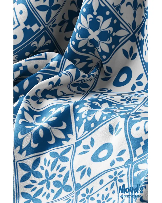 Türkiye Etnik Pattern Printed Suede Table Runner - 4