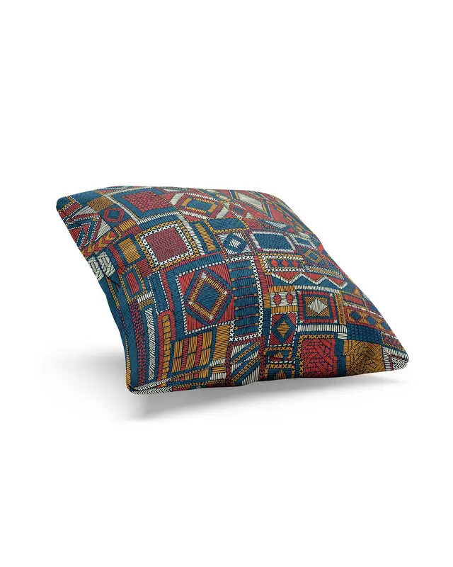 Anatolia-6 Pattern Double-Sided Printed Suede Cushion Cover - 2