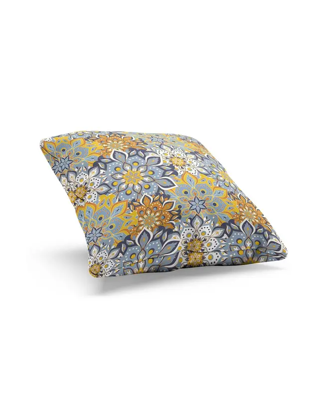 India Pattern-6 Pattern Double-Sided Printed Suede Cushion Cover - 2