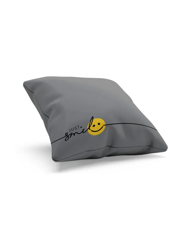 Line Text - 2 Pattern Double-Sided Printed Suede Cushion Cover - 2