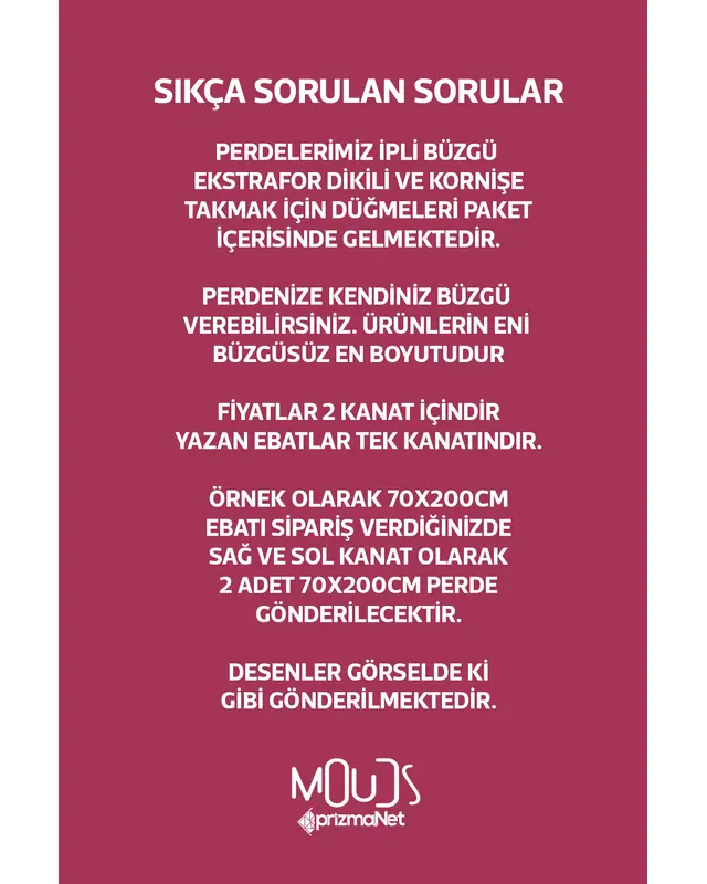Pembe Çiçek Desenli Süet Oturma Odası Salon Fon Perde Baskılı Ekstrafor Büzgü 2 Kanat PRD-1022 - 4