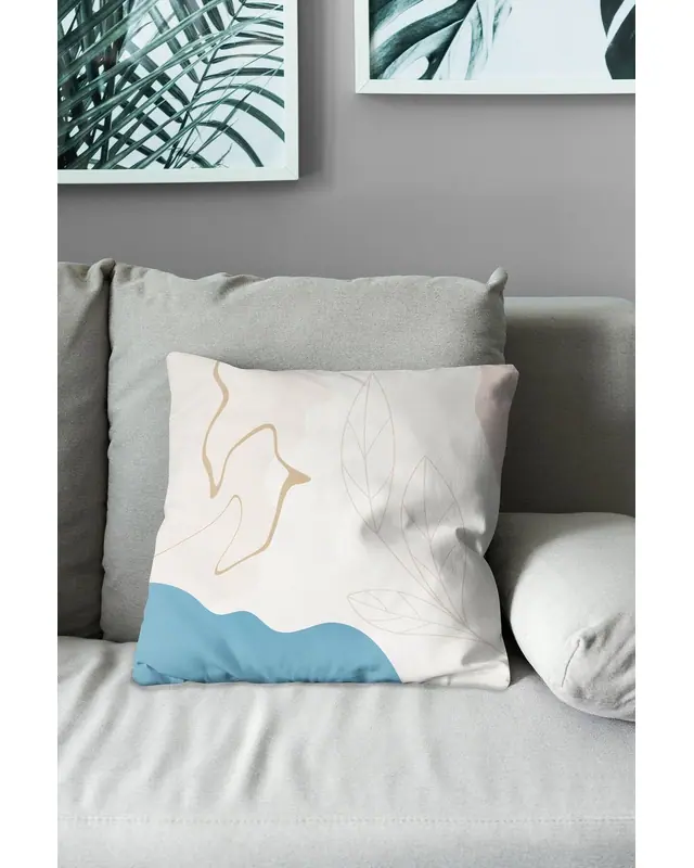 Double-Sided Printed Farmer Pattern Set of 3 Coordinated Suede Cushion Cover - 7
