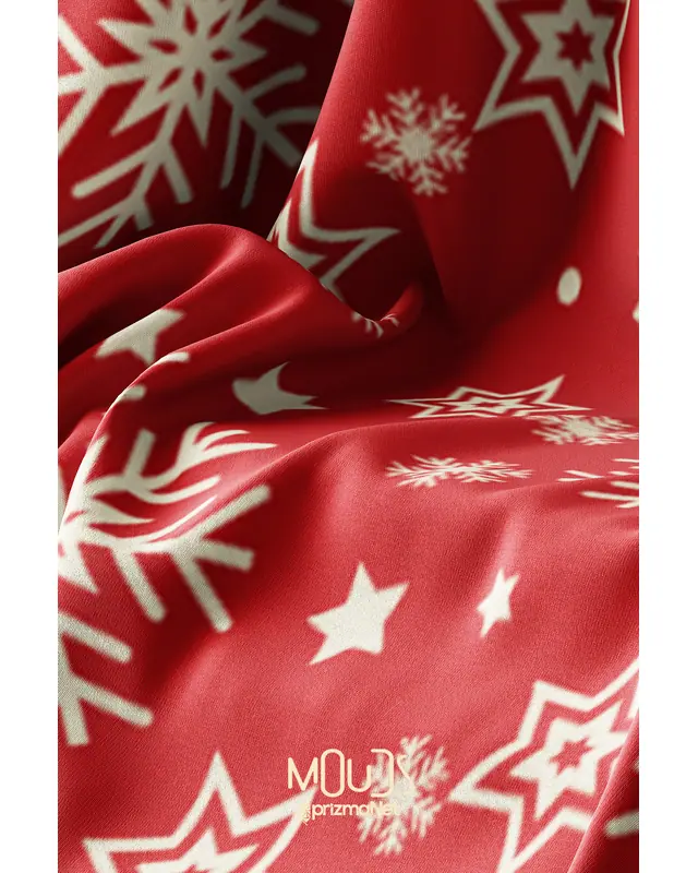Snowflakes Christmas Pattern Double-Sided Printed Suede Cushion Cover PL1125-4LÜ - 5