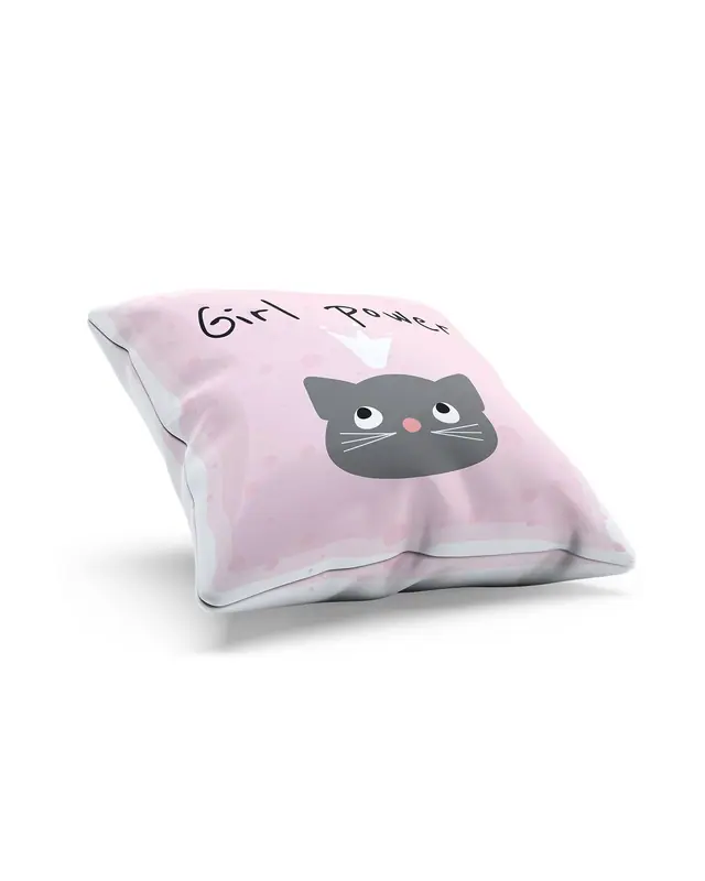 Girl Power-2 Pattern Double-Sided Printed Suede Cushion Cover - 2