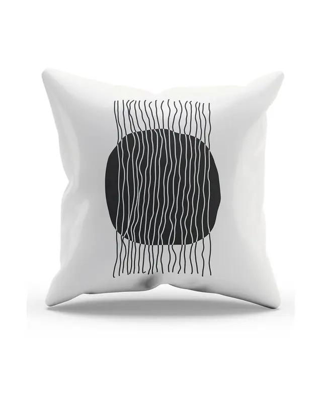 Double-Sided Printed Real Art Pattern Set of 4 Coordinated Suede Cushion Cover - 6