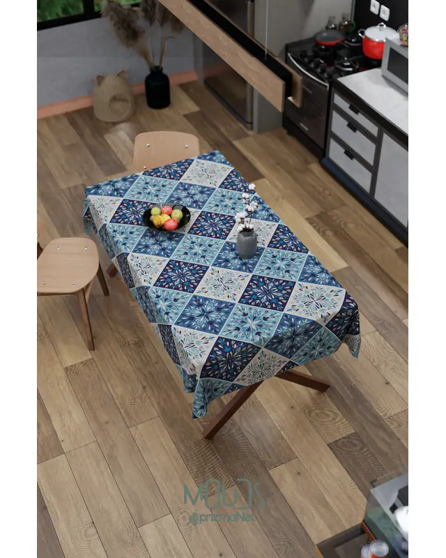 Ramadan Islamic Rectangular Easy-Care Suede-Feel Tablecloth - MS-259 - 5