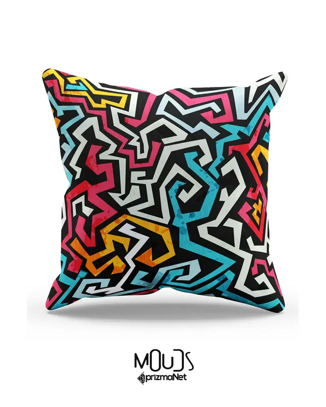 Street Art Pattern Double-Sided Printed Single Cushion Cover - 2