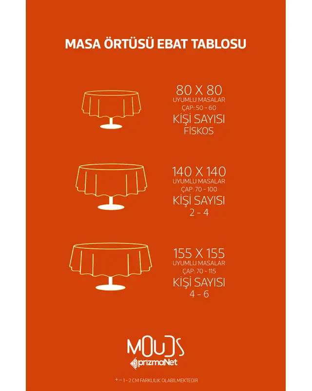 Fall Round Easy-Care Suede-Feel Tablecloth - MSY-281 - 4