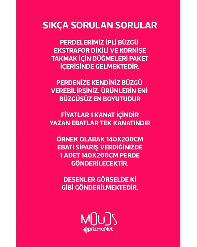 Wave Fuchsia Desenli Süet Oturma Odası Salon Fon Perde Ekstrafor Büzgü TEK KANAT PRD-1097 - 3