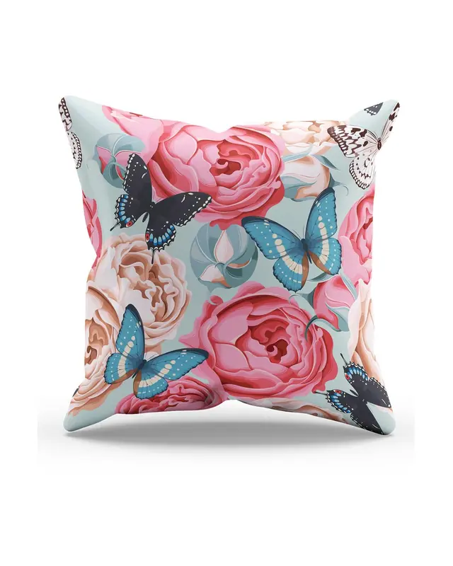Classic Pattern - 3 Pattern Double-Sided Printed Suede Cushion Cover