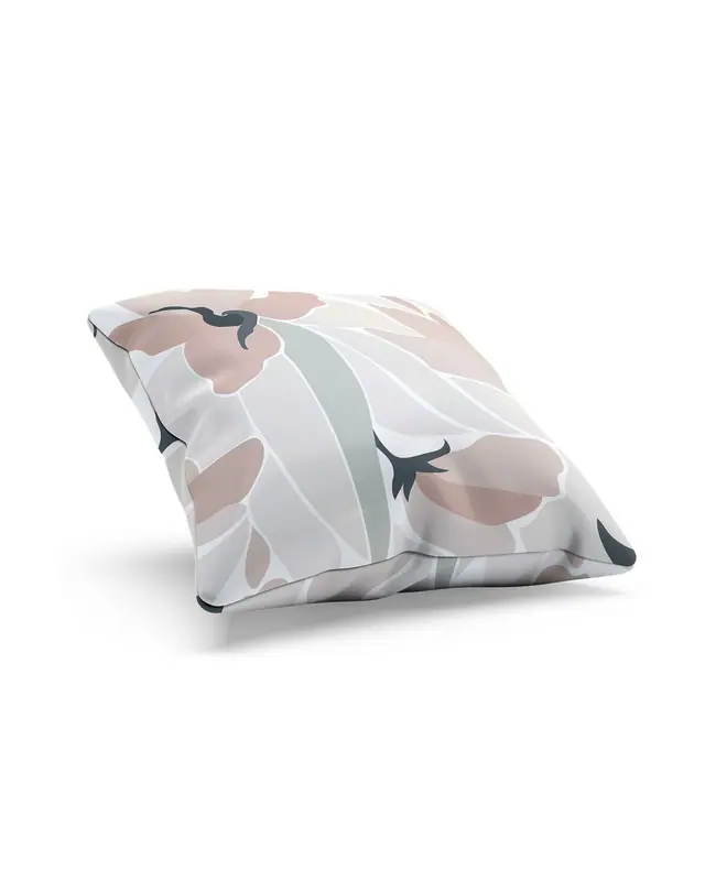 Mirror Flower-1 Pattern Double-Sided Printed Suede Cushion Cover - 3