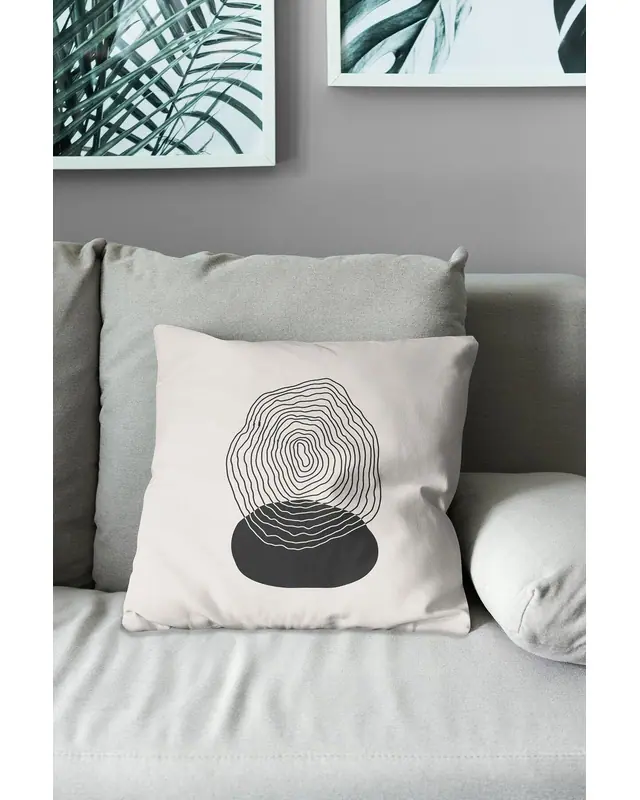 Double-Sided Printed Real Art Pattern Set of 4 Coordinated Suede Cushion Cover - 4