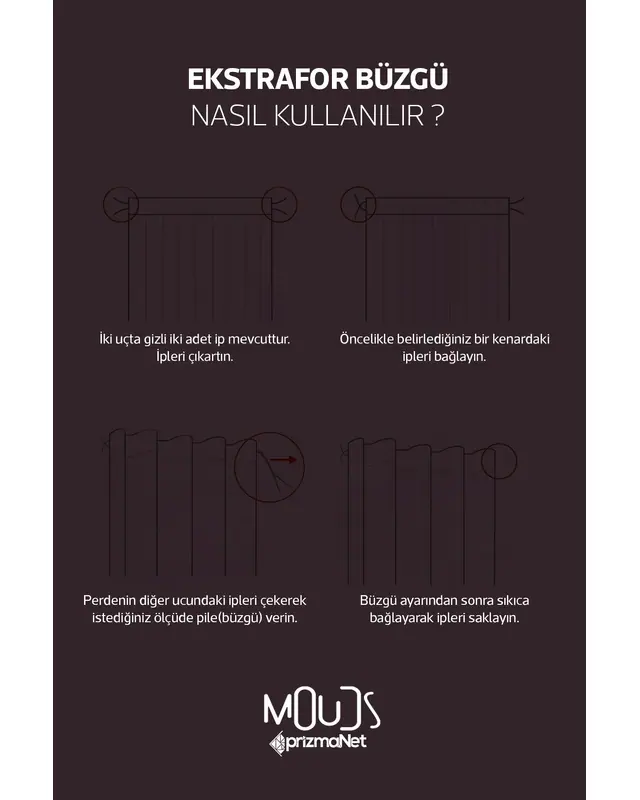 Big Dream Desenli Fon Perde  Oturma Odası Süet Dijital Baskılı Ekstrafor Büzgü TEK KANAT - 4
