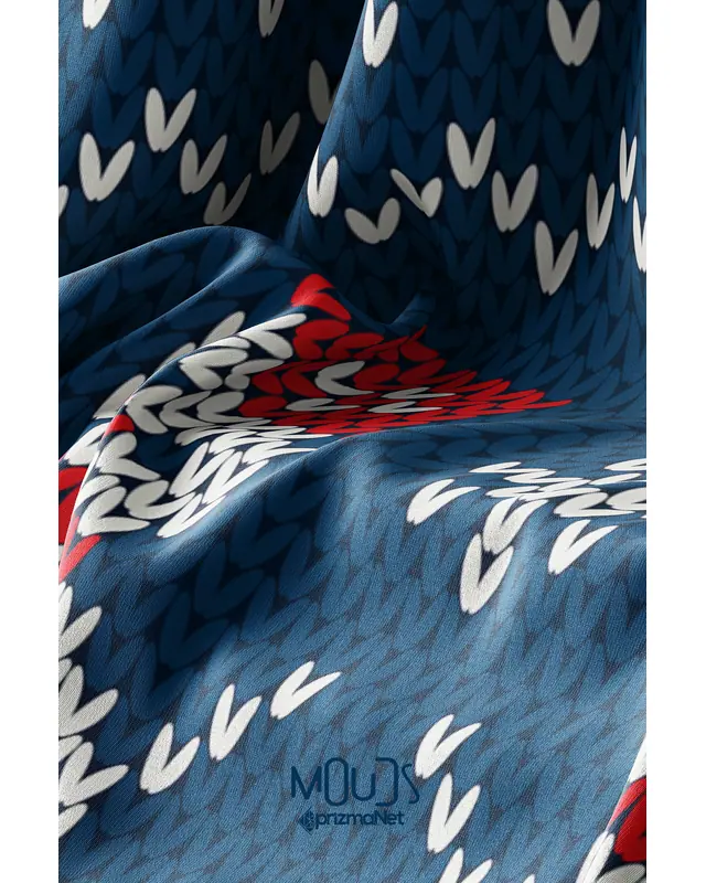 Kardan Adam Christmas Kazağı Pattern Suede Table Runner - 3