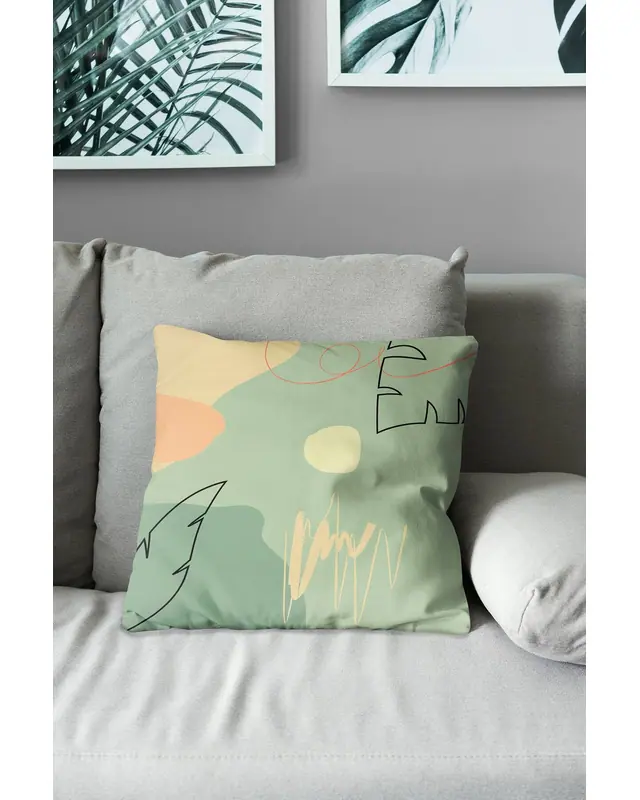 Best Pastel - 1 Pattern Double-Sided Printed Suede Cushion Cover - 3