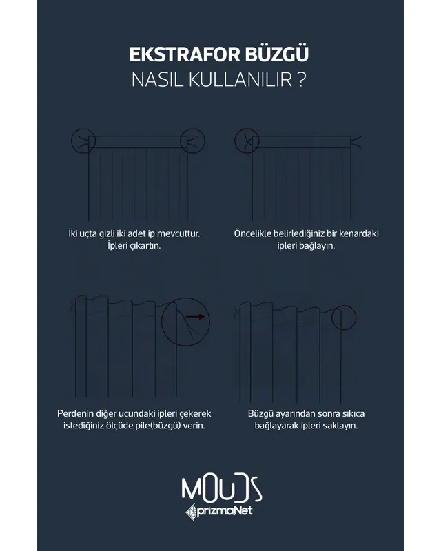 Omegu 1 Desenli Süet Oturma Odası Salon Fon Perde Dijital Baskılı Ekstrafor Büzgü TEK KANAT PRD-1053 - 4