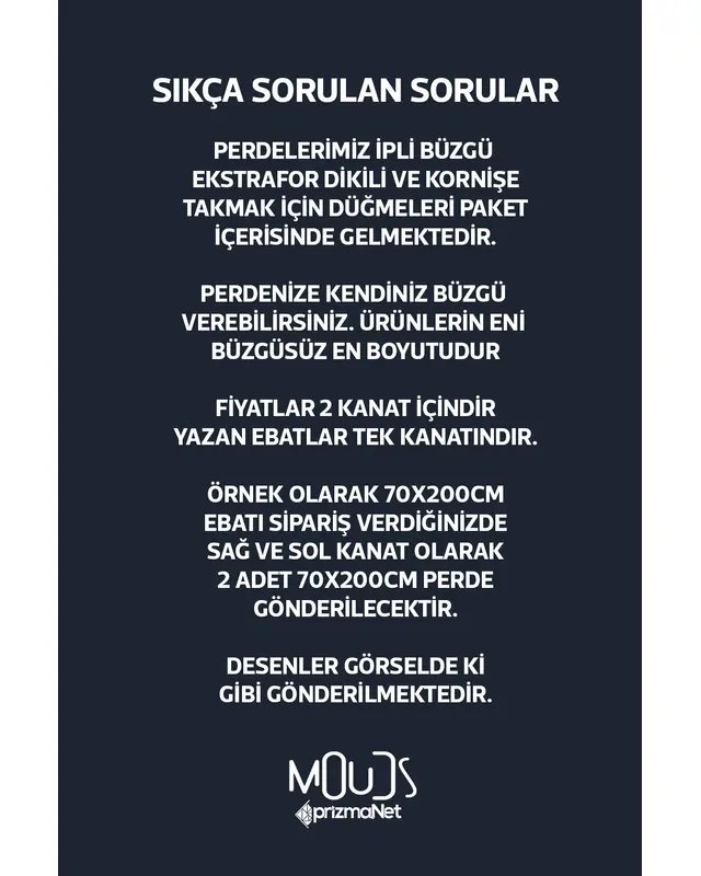 Omegu 4 Desenli Süet Oturma Odası Salon Fon Perde Dijital Baskılı Ekstrafor Büzgü 2 Kanat PRD-1054 - 4