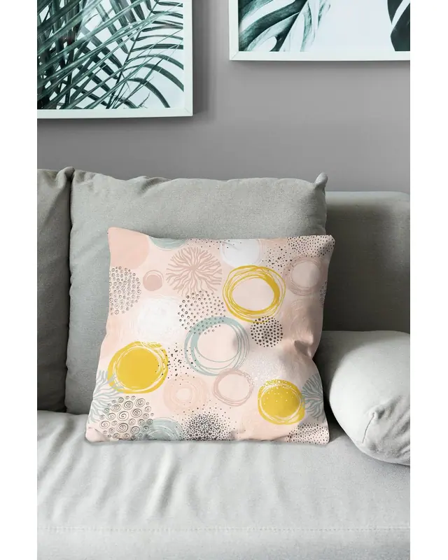 Double-Sided Printed Xero Floral Pattern Set of 4 Coordinated Suede Cushion Cover - 6