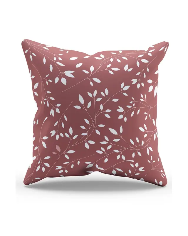 Double-Sided Printed Pink Sweet Home Series Pattern Set of 4 Coordinated Suede Cushion Cover - PLG201 - 5