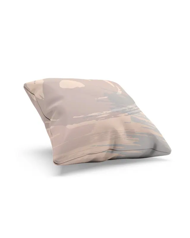 Brown Brush - 1 Pattern Double-Sided Printed Suede Cushion Cover - 2