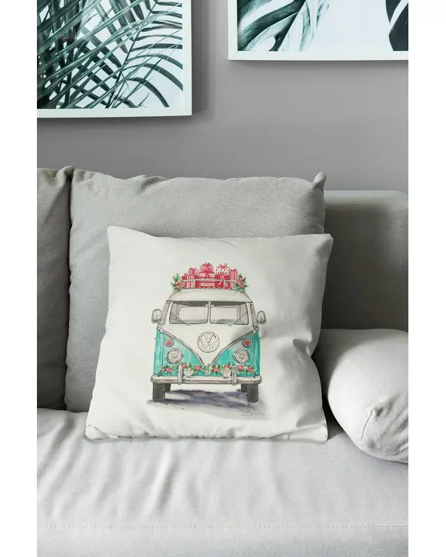 Vosvos-1 Pattern Double-Sided Printed Suede Cushion Cover - 3