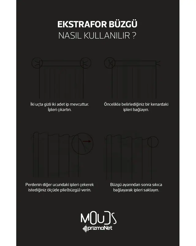 Black Faces Patterned Suede Living Room Decorative Curtain Printed Pencil Pleat - Single Panel - PRD-1070-TK - 3