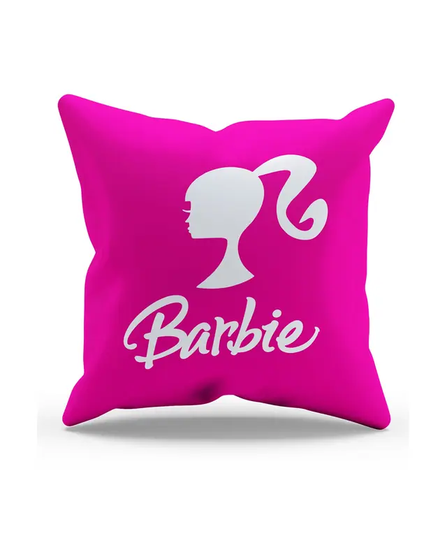 Double-Sided Printed Barbie Pattern Set of 4 Coordinated Suede Cushion Cover - PLG205 - 5