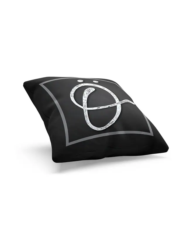 Ö Letter Pattern Double-Sided Printed Suede Cushion Cover - 2