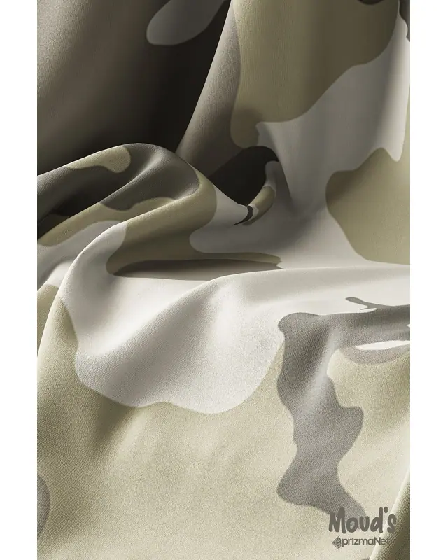 Green Camouflage Pattern Printed Suede Table Runner - 4