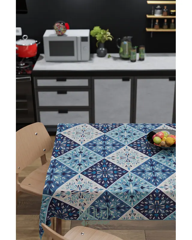 Ramadan Islamic Rectangular Easy-Care Suede-Feel Tablecloth - MS-259 - 4