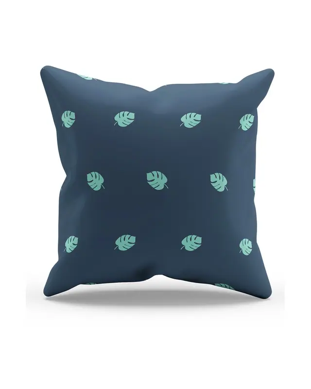 Navy Polka - 3 Pattern Double-Sided Printed Suede Cushion Cover