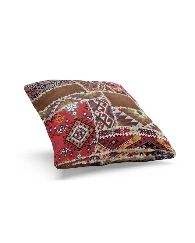 Anatolia-2 Pattern Double-Sided Printed Suede Cushion Cover - 2