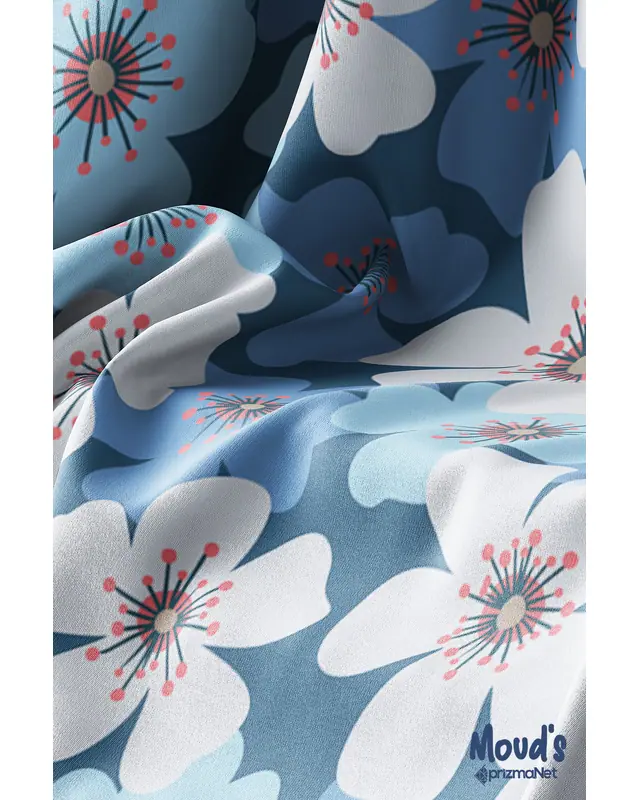 Nowon 1 Pattern Printed Suede Table Runner - 4