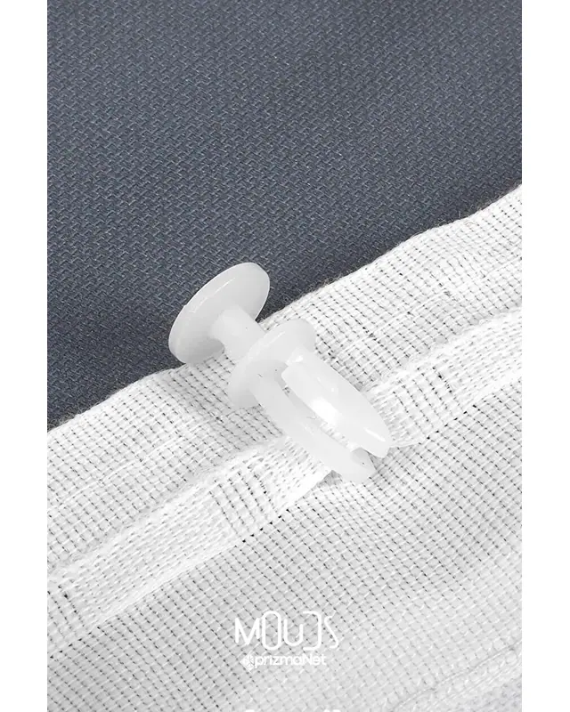 Siyah Kaset Desenli Fon Perde Genç Odası Oturma Odası Süet Baskılı Ekstrafor Büzgü 2 Kanat PRD-2023 - 6
