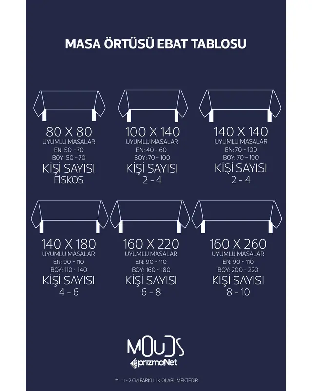 Navy Blue White Snowflakes Christmas Rectangular Easy-Care Suede-Feel Tablecloth - MS-278 - 5