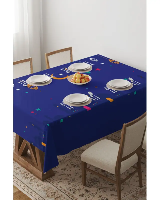 Ramadan Rectangular Easy-Care Suede-Feel Tablecloth - MS-295 - 3
