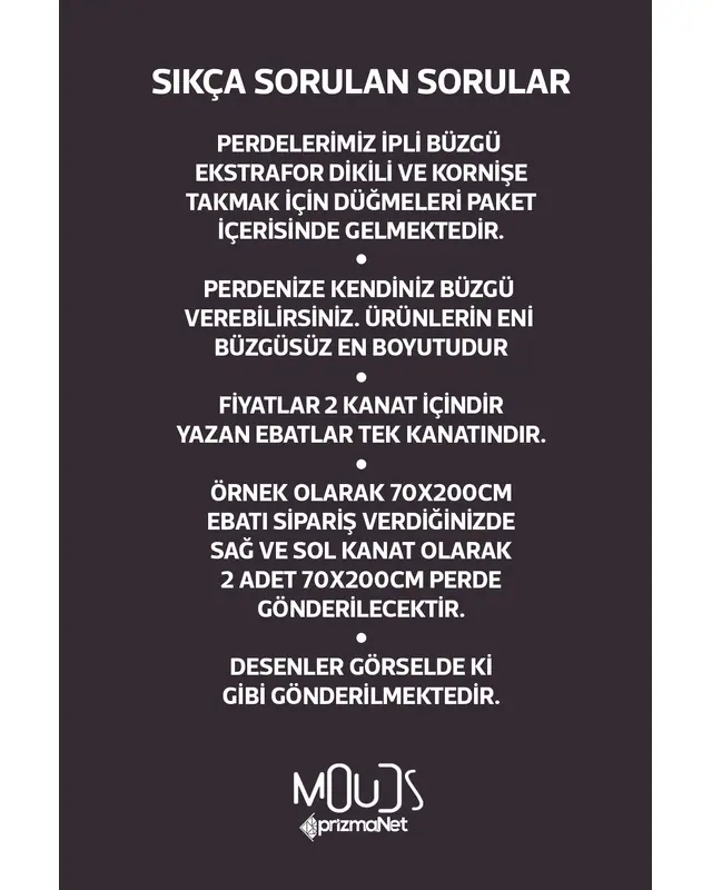 Mix 6 Desenli Süet Oturma Odası Salon Fon Perde Dijital Baskılı Ekstrafor Büzgü 2 Kanat PRD-1009 - 4