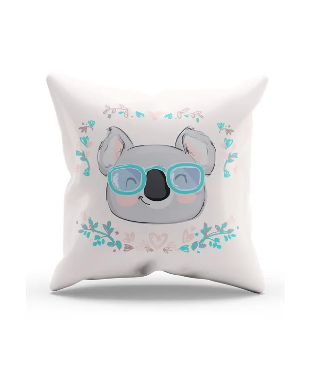 Koala Panda Pattern Double-Sided Printed Single Cushion Cover - 4