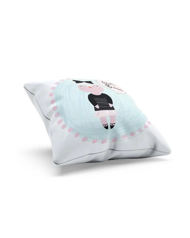 Girl Power-3 Pattern Double-Sided Printed Suede Cushion Cover - 2