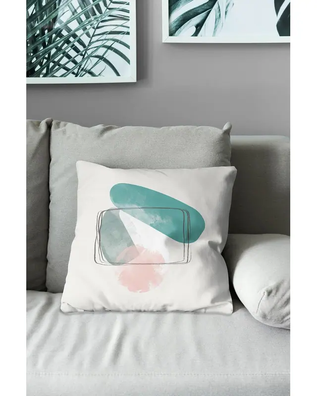 Soft Stone - 4 Pattern Double-Sided Printed Suede Cushion Cover - 3