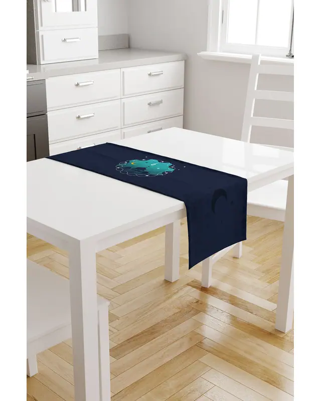 Ramadan Pattern 40X140 Table Runner, Easy-Care Suede Textured Runner, Stain-Resistant Runner - 2