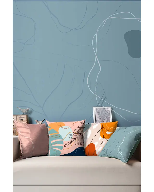 Double-Sided Printed Art Series-2 Pattern Set of 4 Coordinated Suede Cushion Cover - PLG151