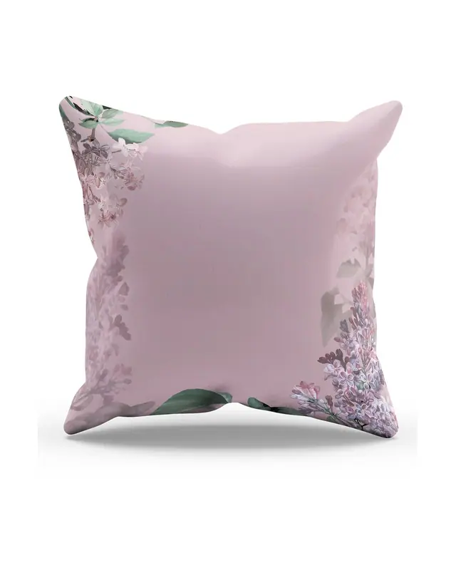 Double-Sided Printed Vintage Flowers Pattern Set of 4 Coordinated Suede Cushion Cover - 7