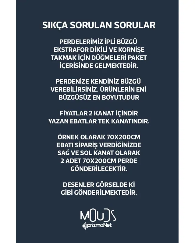 Omegu 1 Desenli Süet Oturma Odası Salon Fon Perde Dijital Baskılı Ekstrafor Büzgü 2 Kanat PRD-1053 - 4
