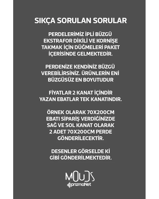 Gri Flora Serisi Desenli Süet Oturma Odası Salon Fon Perde Baskılı Ekstrafor Büzgü 2 Kanat PRD-1073 - 4