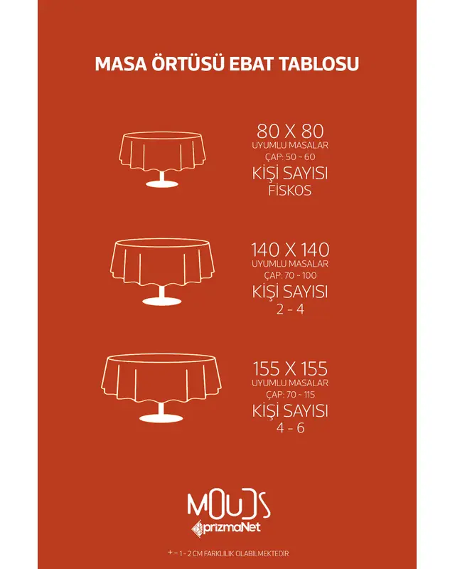 Christmas Cake Round Easy-Care Suede-Feel Tablecloth - MSY-200 - 5