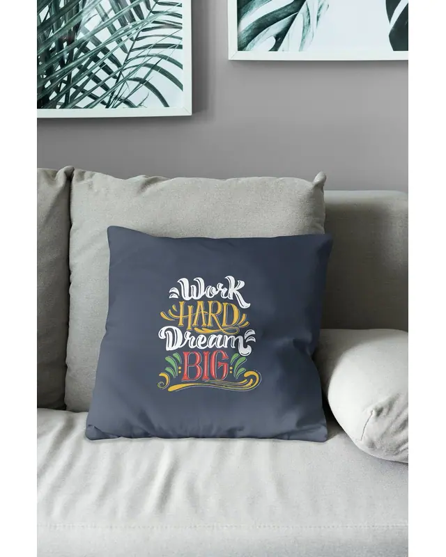 Motivation Type-1 Pattern Double-Sided Printed Suede Cushion Cover - 3